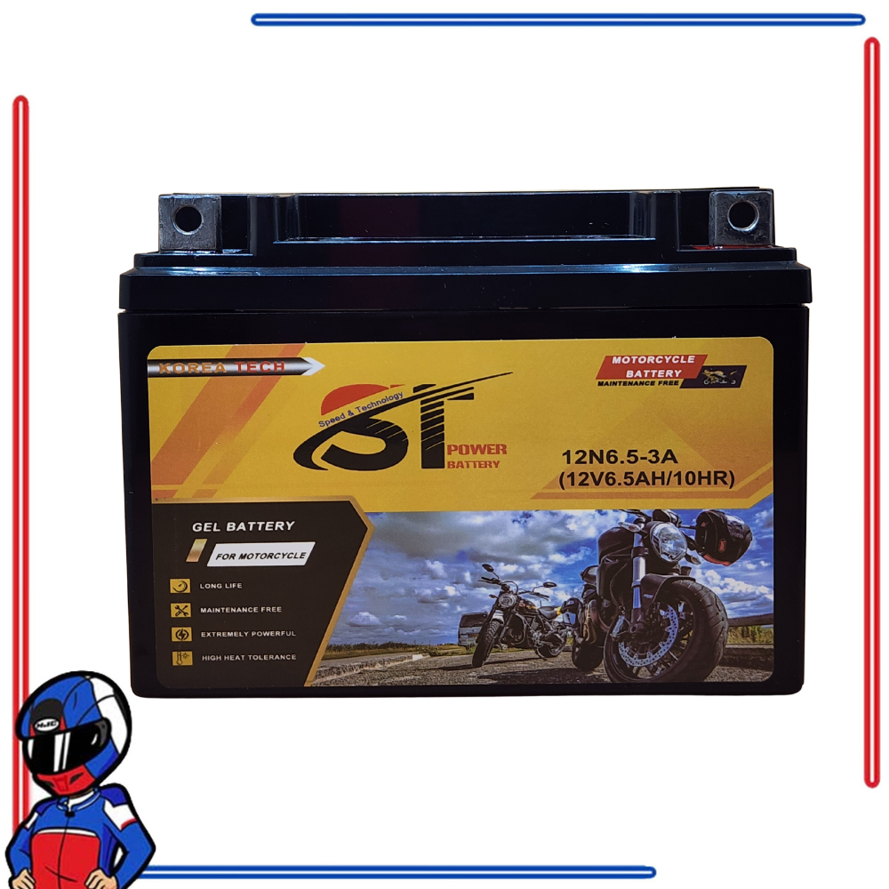 ST Power Motorcycle Battery Gel Type for Honda Rusi Yamaha Kawasaki Suzuki