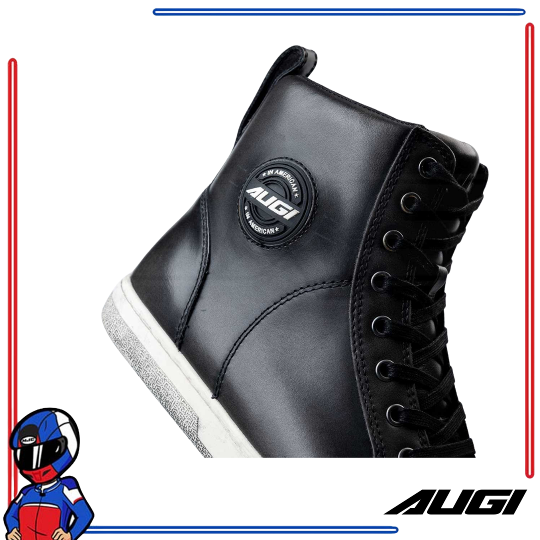 AUGI Urban Racing Boots AU-4 Black Leather
