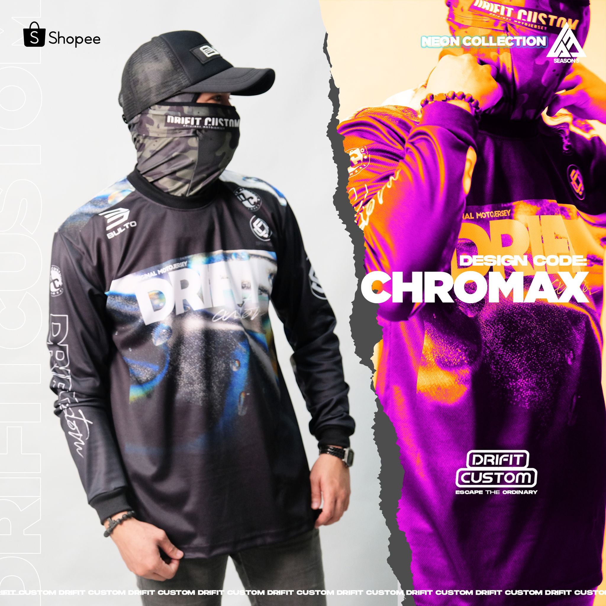 DRIFIT Custom Moto Jersey CHROMAX