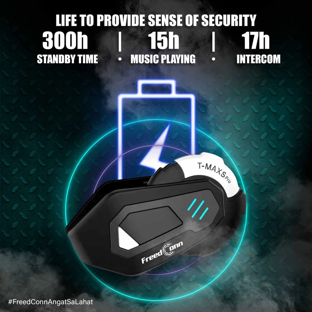 FreedConn TMAX-S PRO Motorcycle Helmet Intercom Bluetooth Headset Talking System