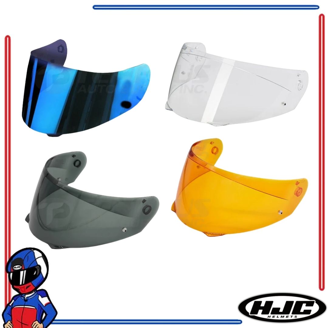 HJC Helmets Face Shield Lens for i90; i91 Clear; Dark Smoke; Smoke; Iridium Gold; Silver; Blue; Amber