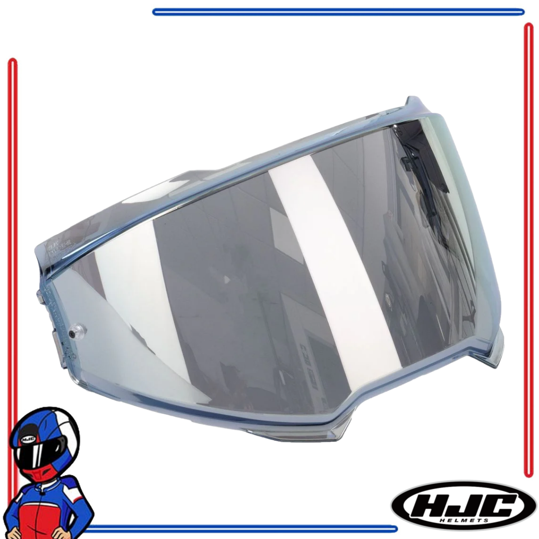 HJC Helmets Face Shield Lens for i100 Clear; Dark Smoke; Iridium Blue; Fire Red; Silver; Gold