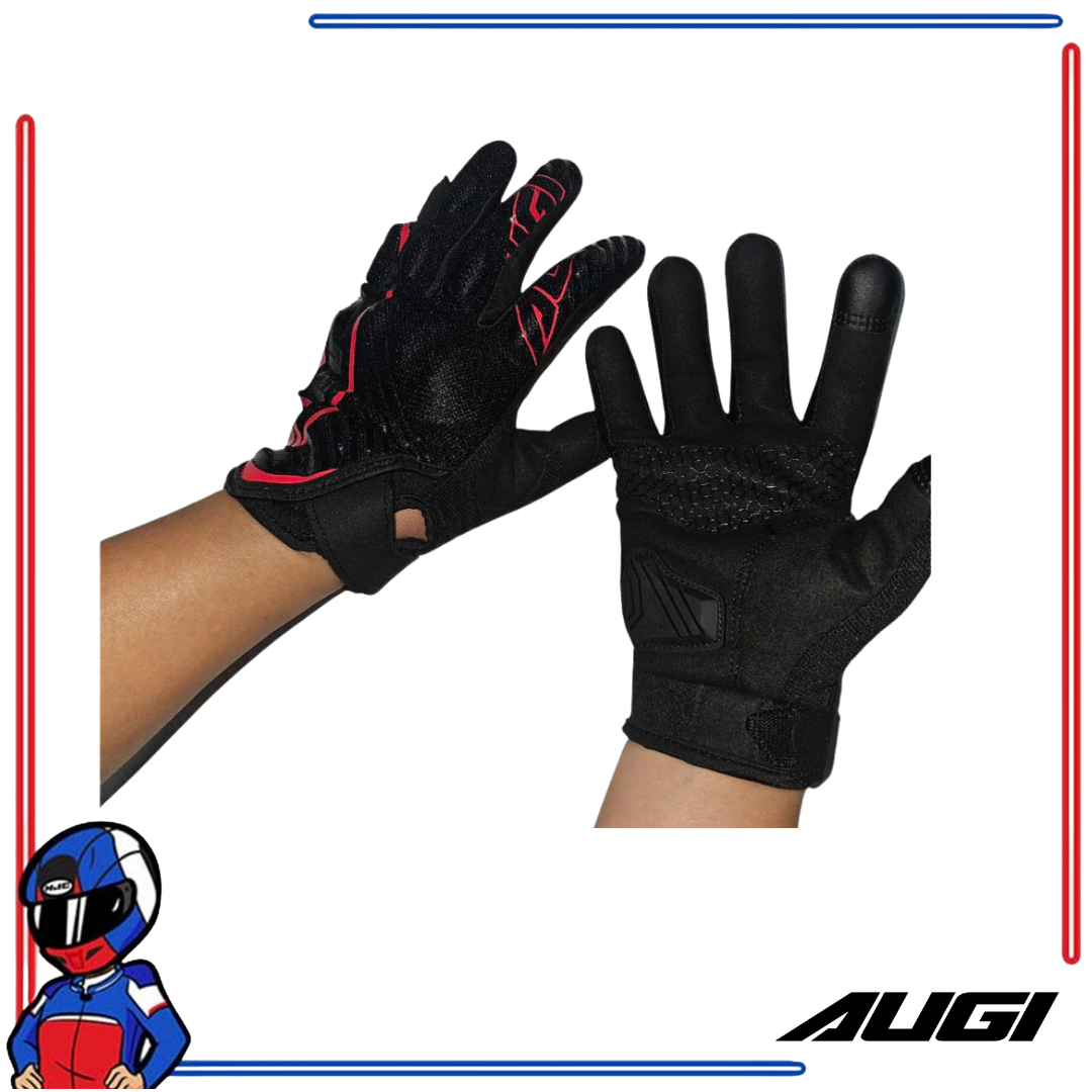 AUGI Riding Gloves AMG03 Red