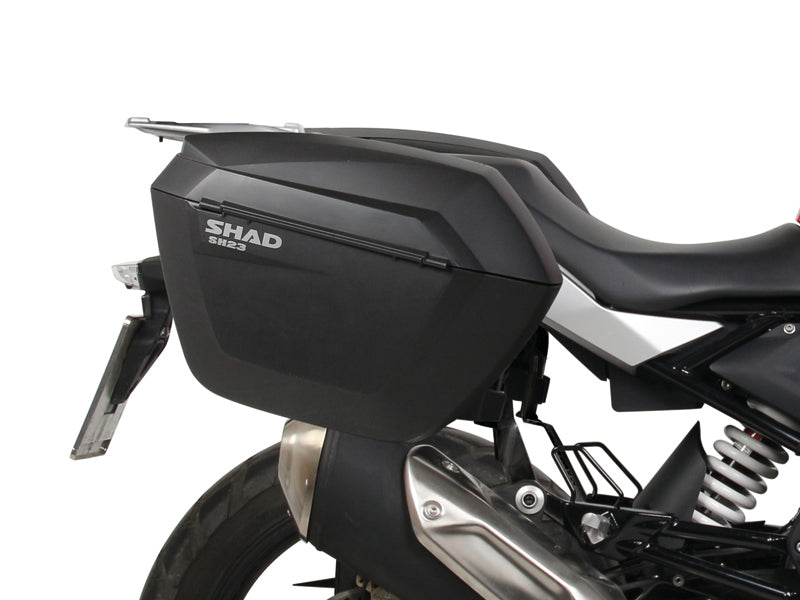 SHAD Motorcycle Box Side Case SH23 Black; Aluminum