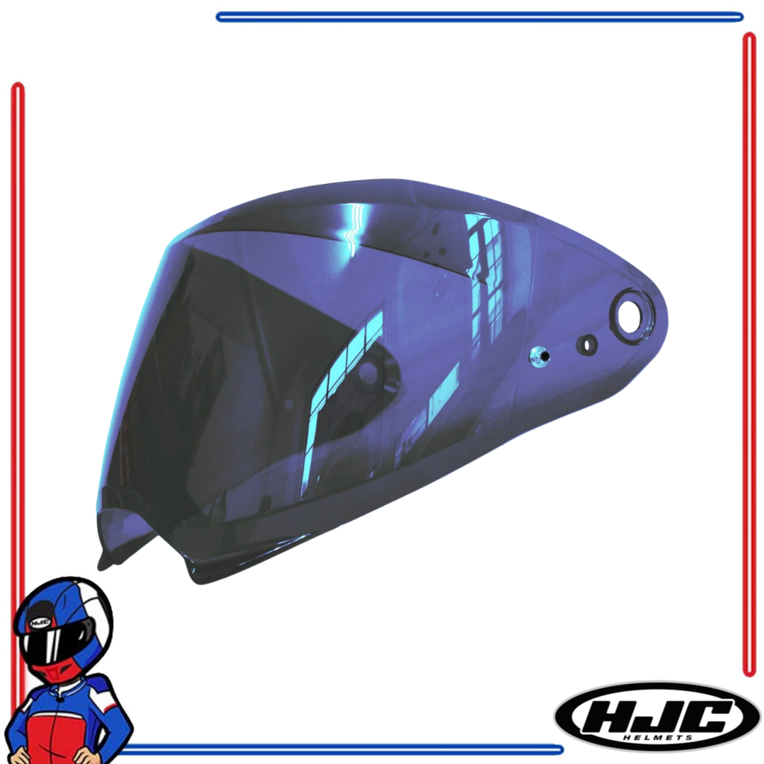 HJC Helmets Face Shield Lens for F70 Dark Smoke; Smoke; Iridum Gold; Silver; Blue; Fire Red