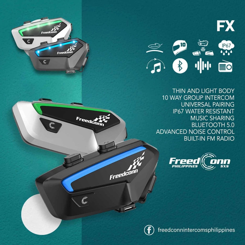 FreedConn FX Motorcycle Helmet Intercom Bluetooth Headset Talking System