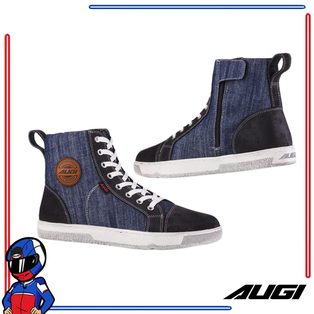 AUGI Urban Racing Boots AU-4 Blue Denim
