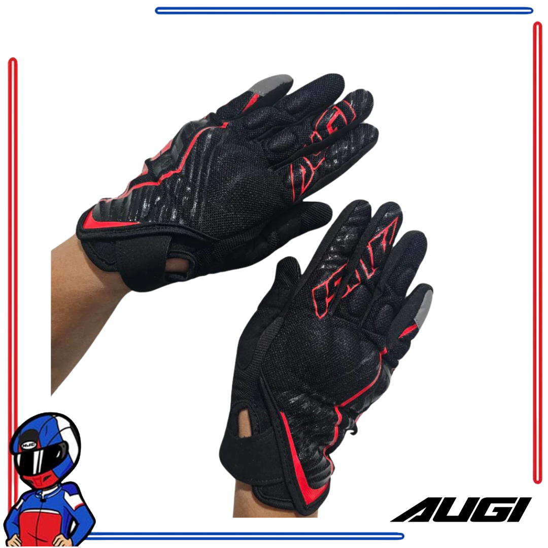AUGI Riding Gloves AMG03 Red
