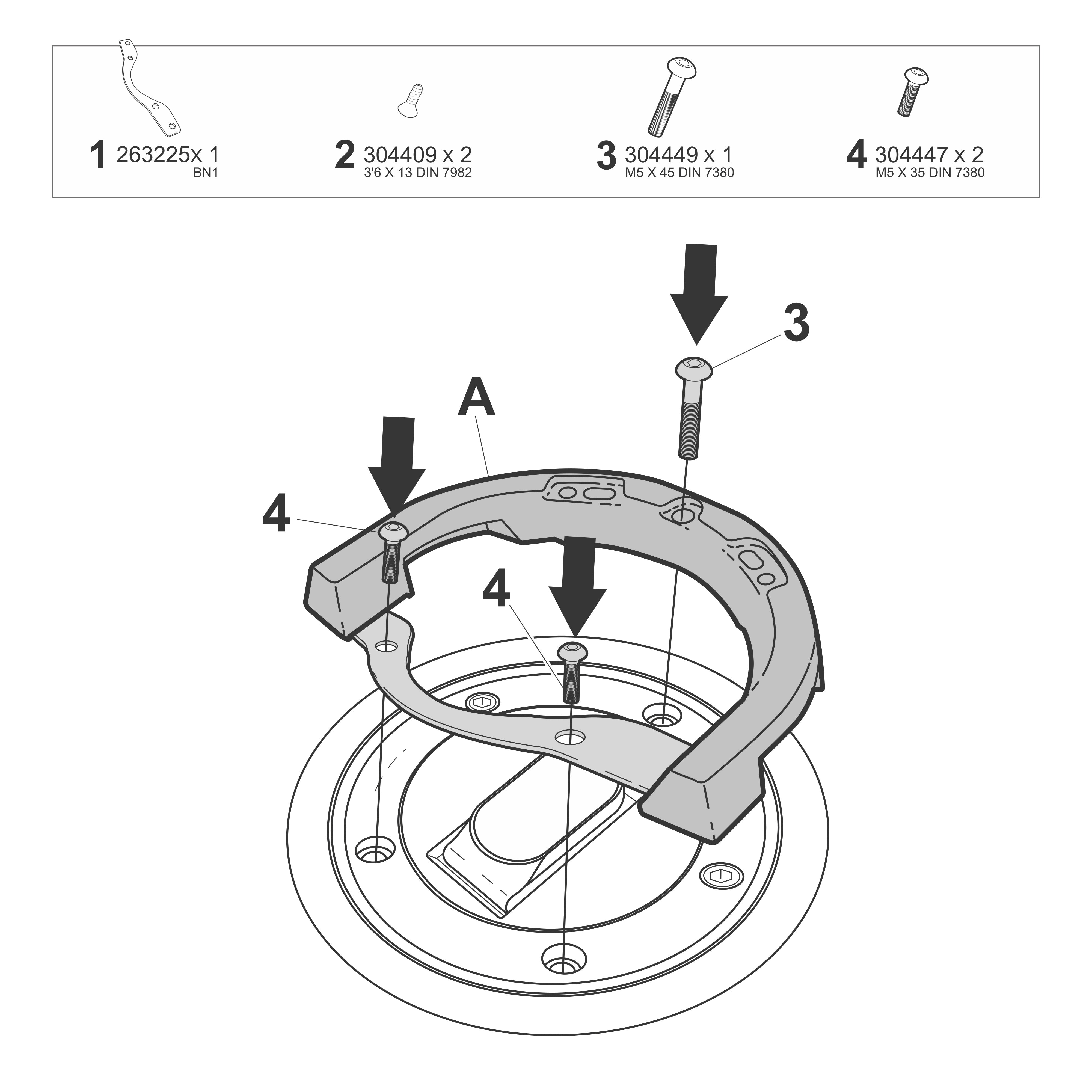 SHAD Click System Fitting Kit Benelli; Keeway; QJ Motor