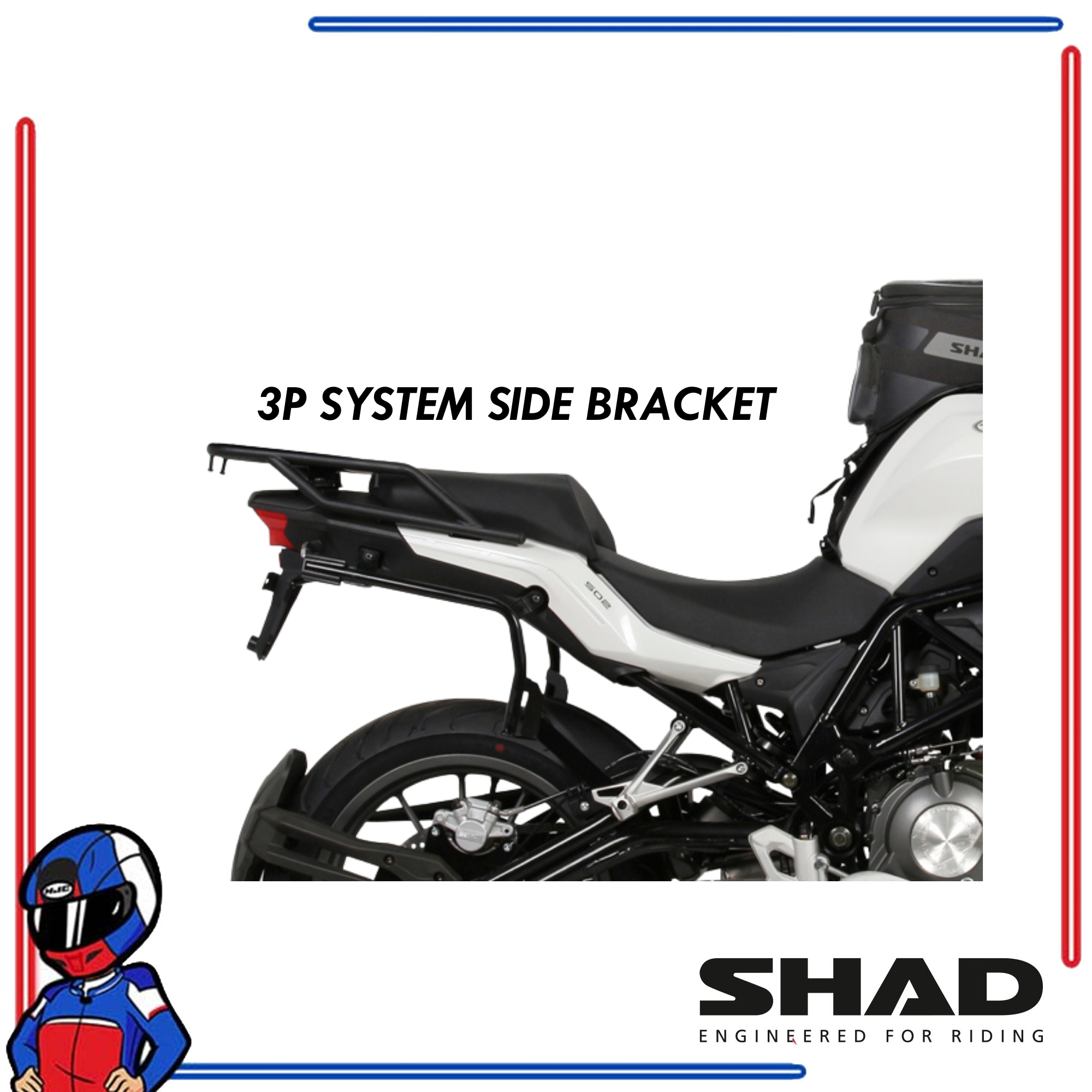 SHAD 3P System Side Bracket Benelli TRK 502 2017-2022