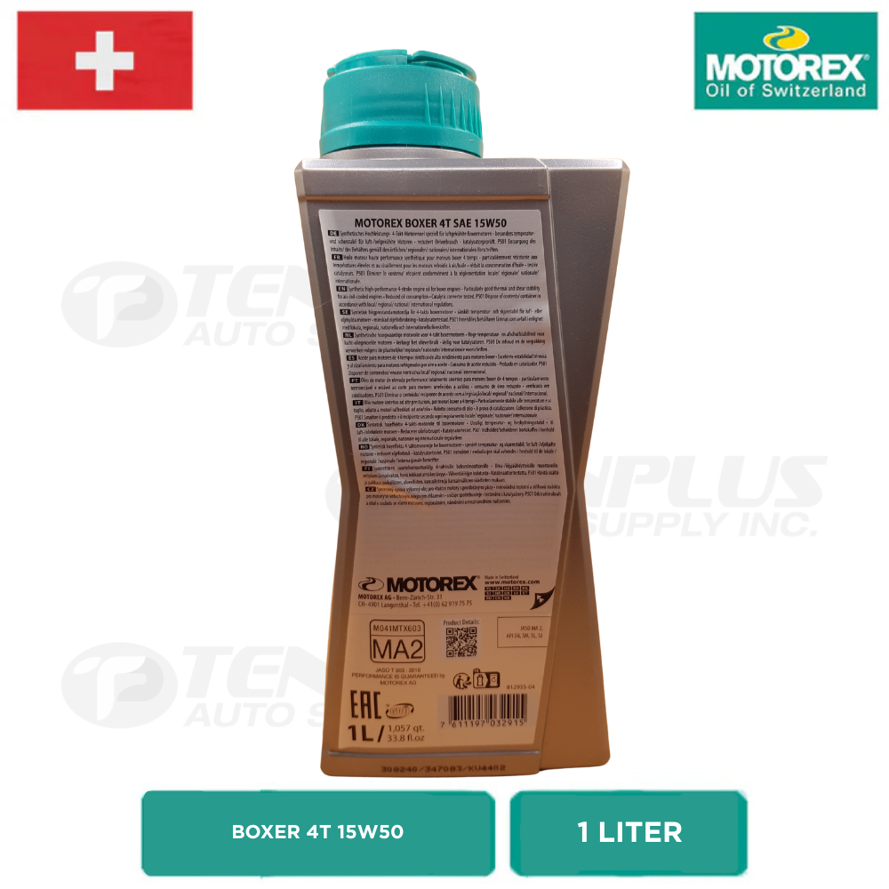 Motorex Boxer 4T 15W50 1L