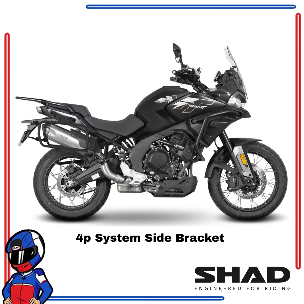 SHAD 4P System Side Bracket CF MOTO 700 MT; ADV 2025-2026