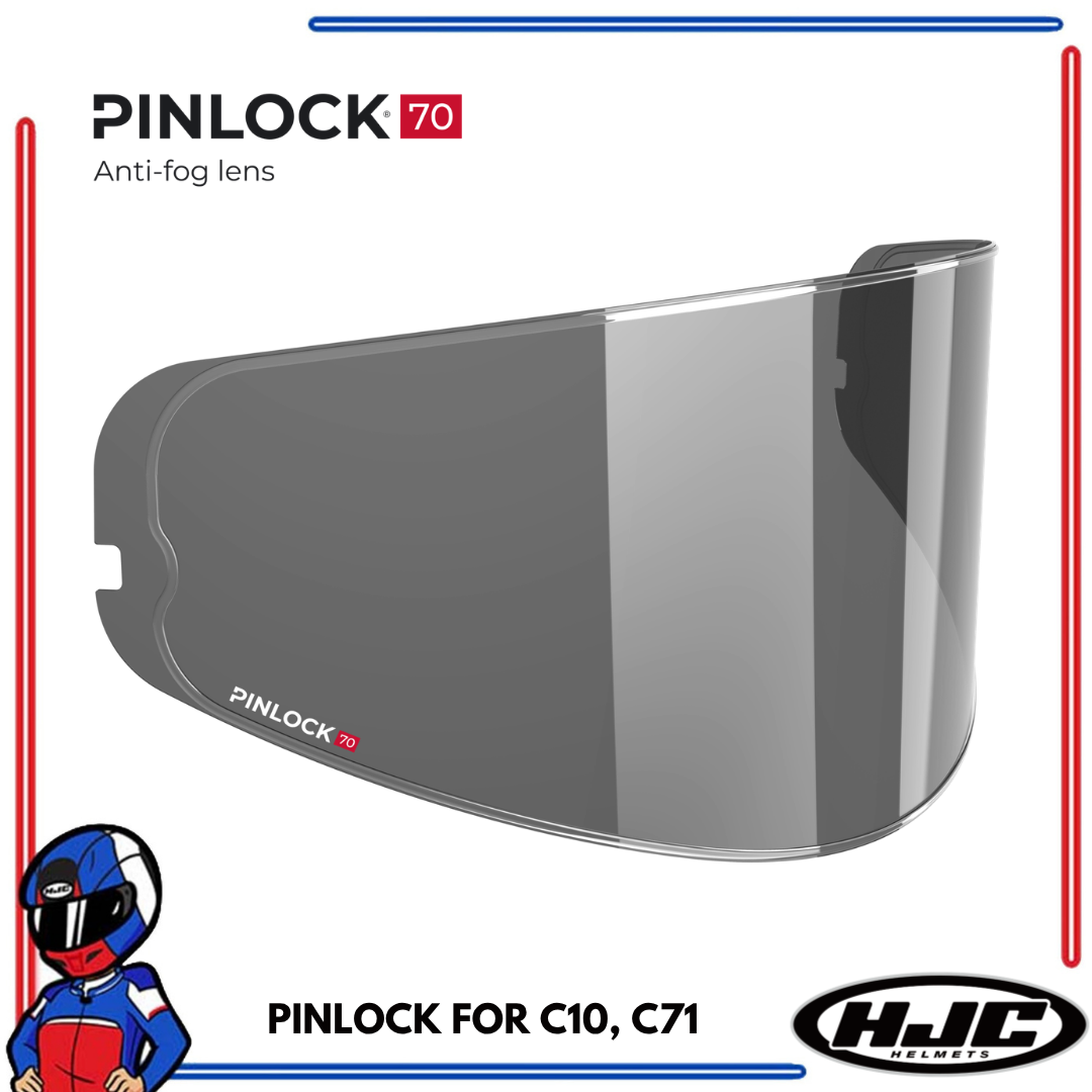 Pinlock Anti Fog Shield for HJC Helmets C10, C71 Clear; Dark Smoke