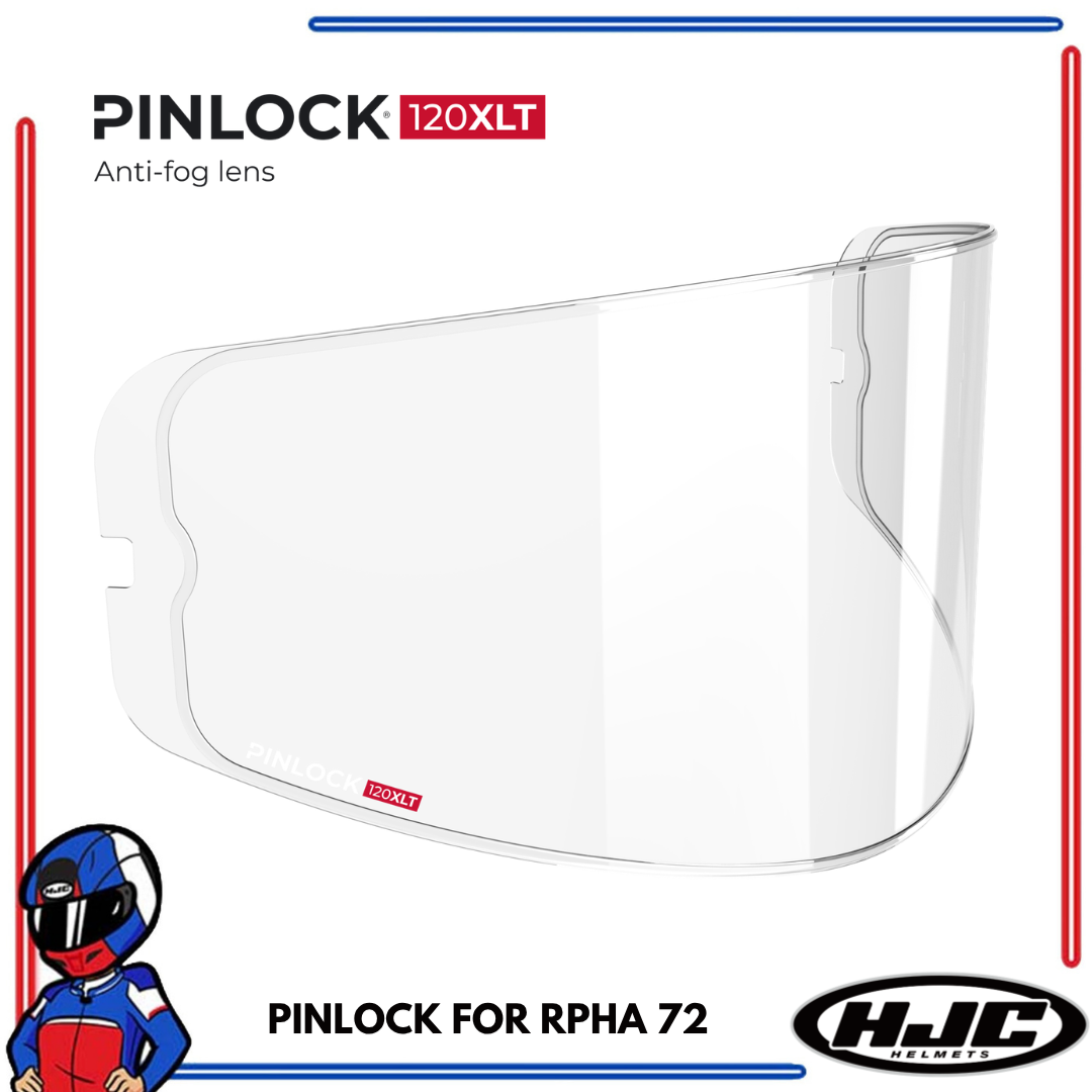 Pinlock 120 XLT Anti-Fog Insert Lens for HJC RPHA 72