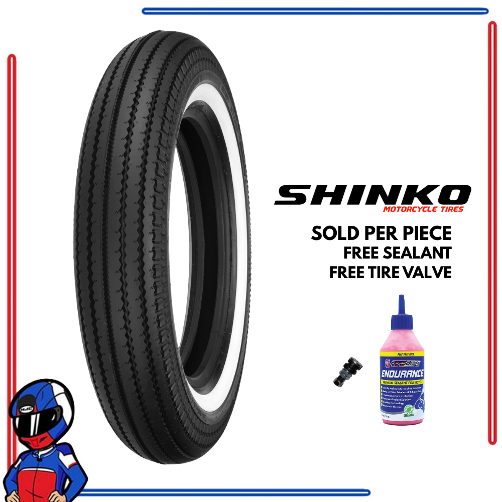 Shinko Motorcycle Tire Super Classic E270 White Wall