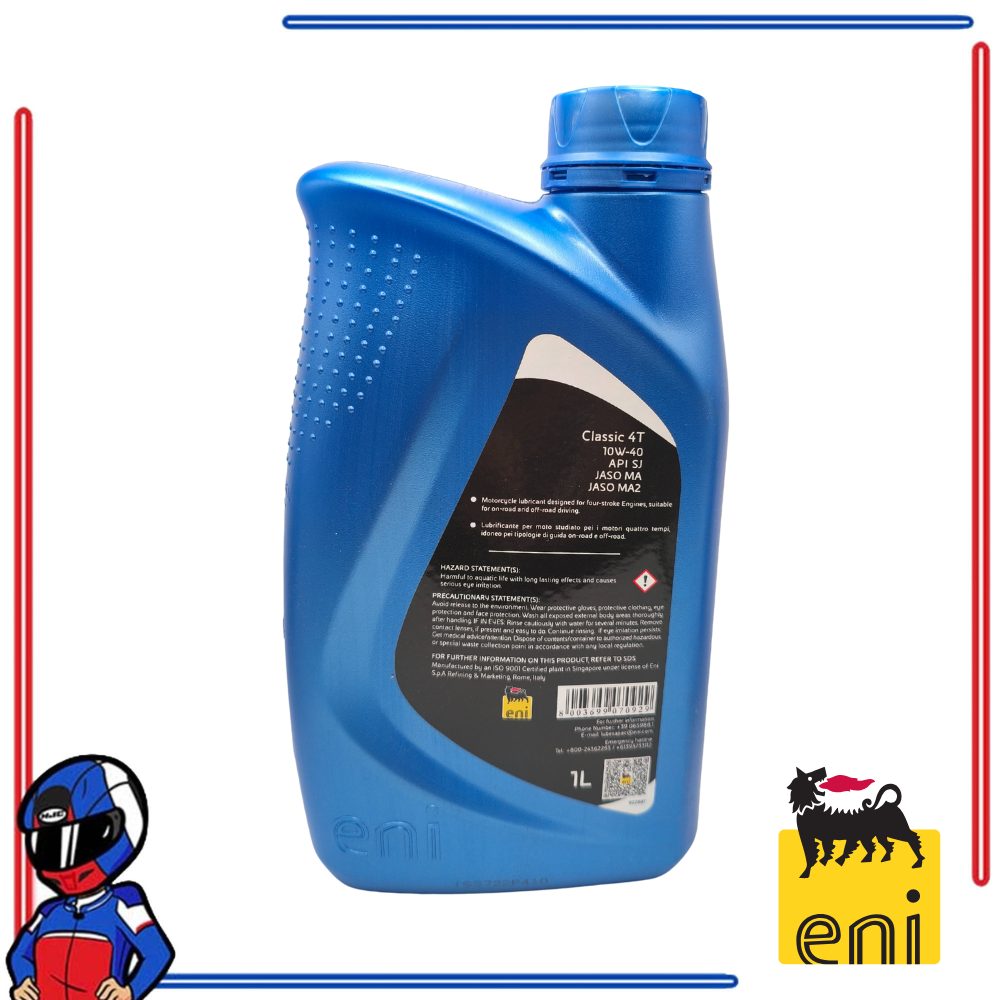 Eni i-Ride Classic 4T 10W40 800ML; 1L