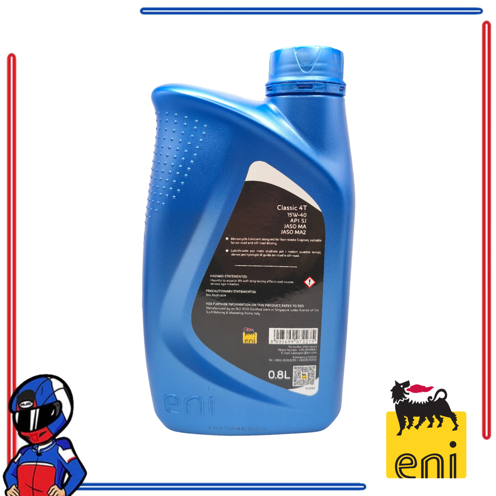 Eni i-Ride Classic 4T 15W40 800ML; 1L