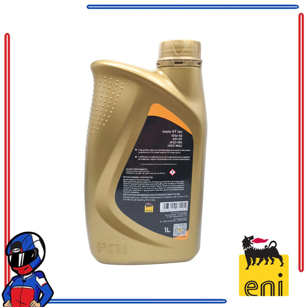 Eni i-Ride Moto Tec 4T 10W40 800ML; 1L