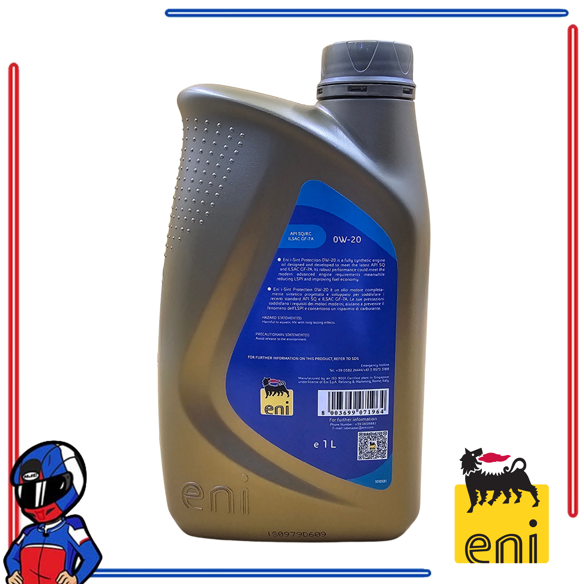 Eni i-Sint Protection 0W20 Fully Synthetic Hybrid 1L