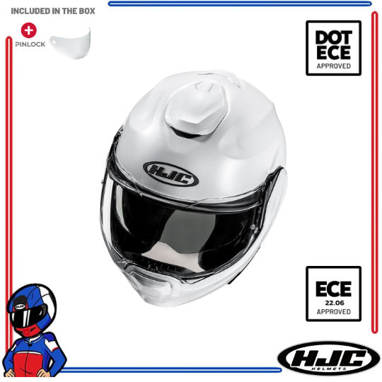 HJC Helmets F100 Pearl White