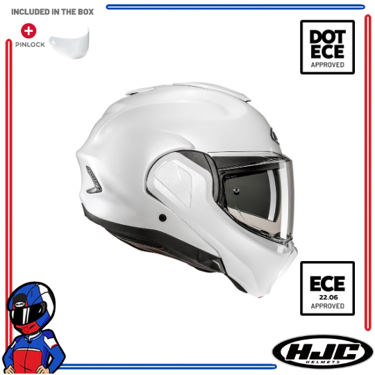 HJC Helmets F100 Pearl White