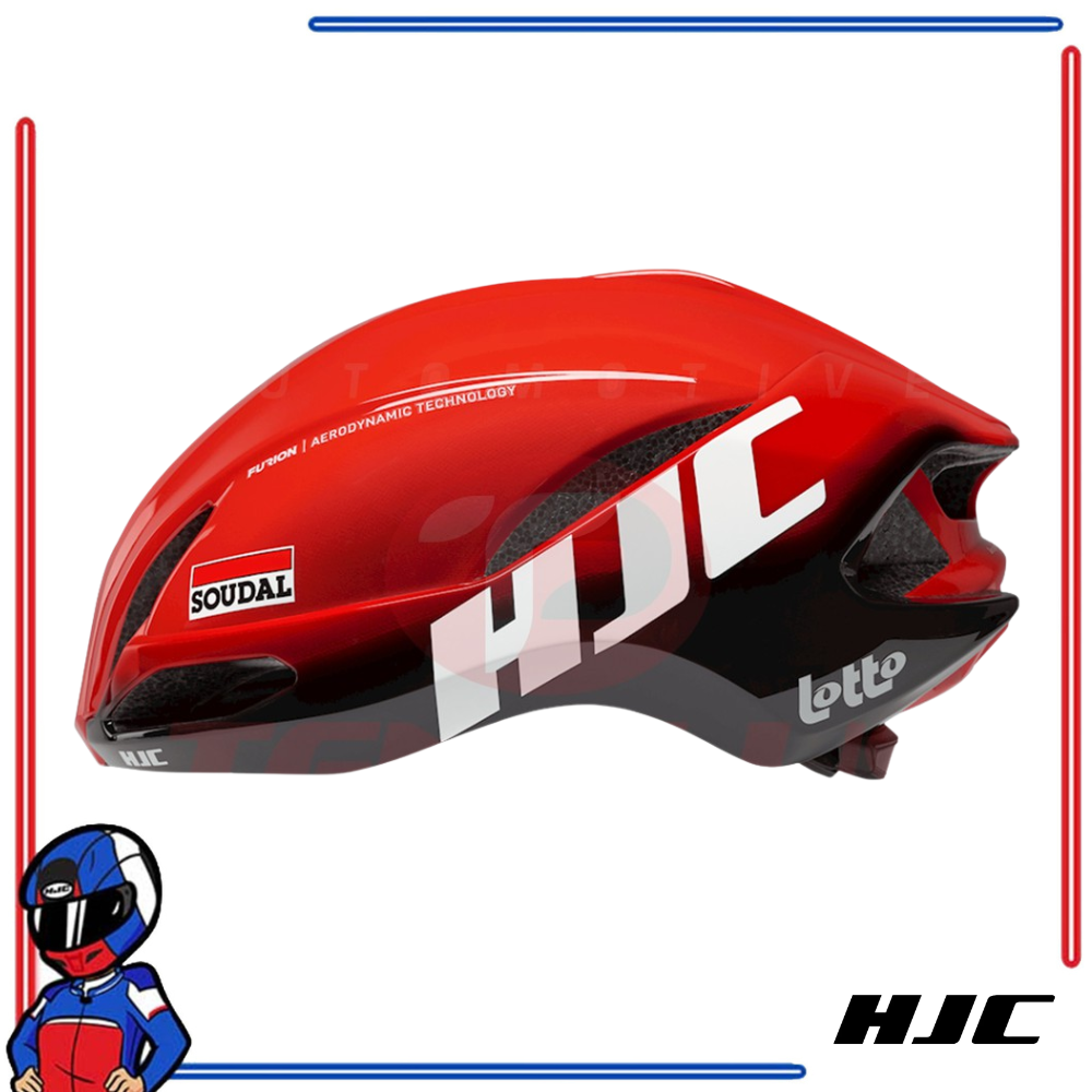 HJC Road Cycling Helmet FURION 2.0 Semi-Aero Lotto Soudal Red
