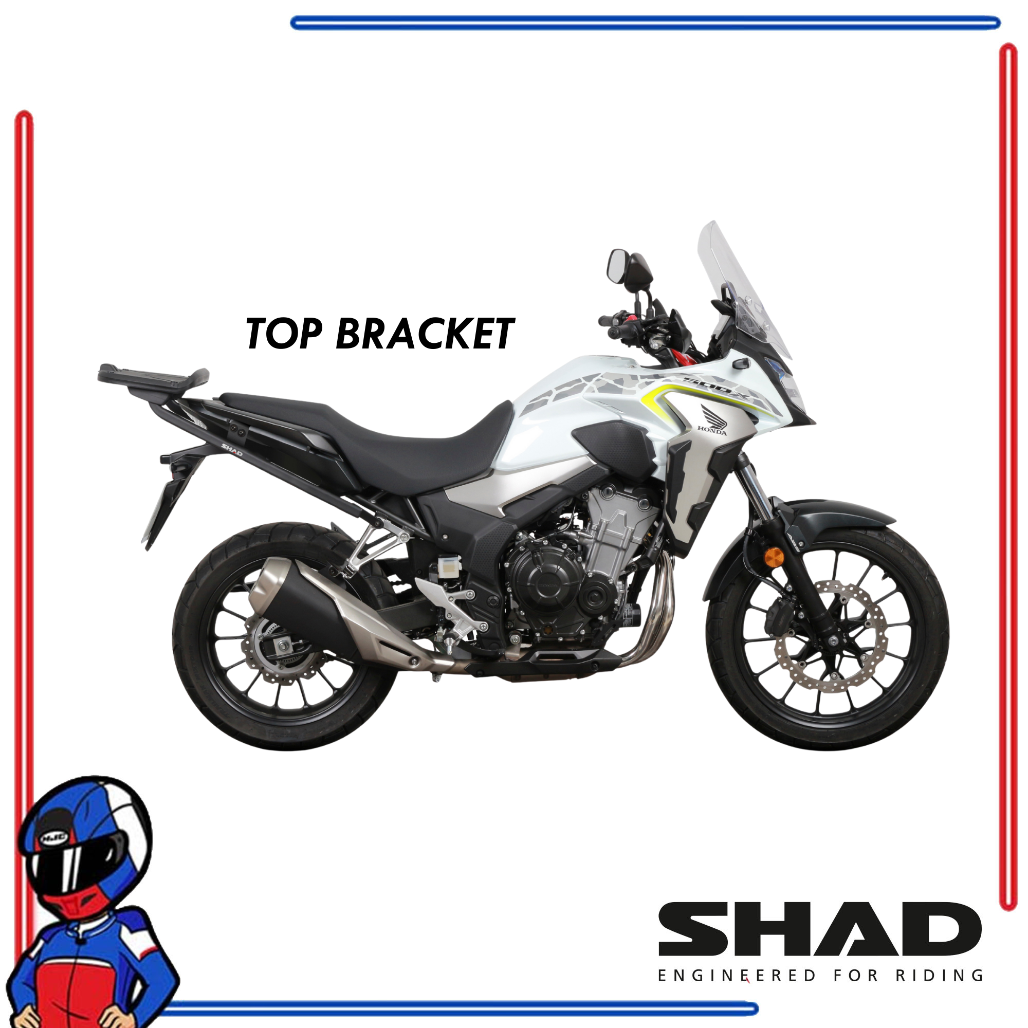 SHAD Motorcycle Bracket Honda NX500 2024-2025; CB500X