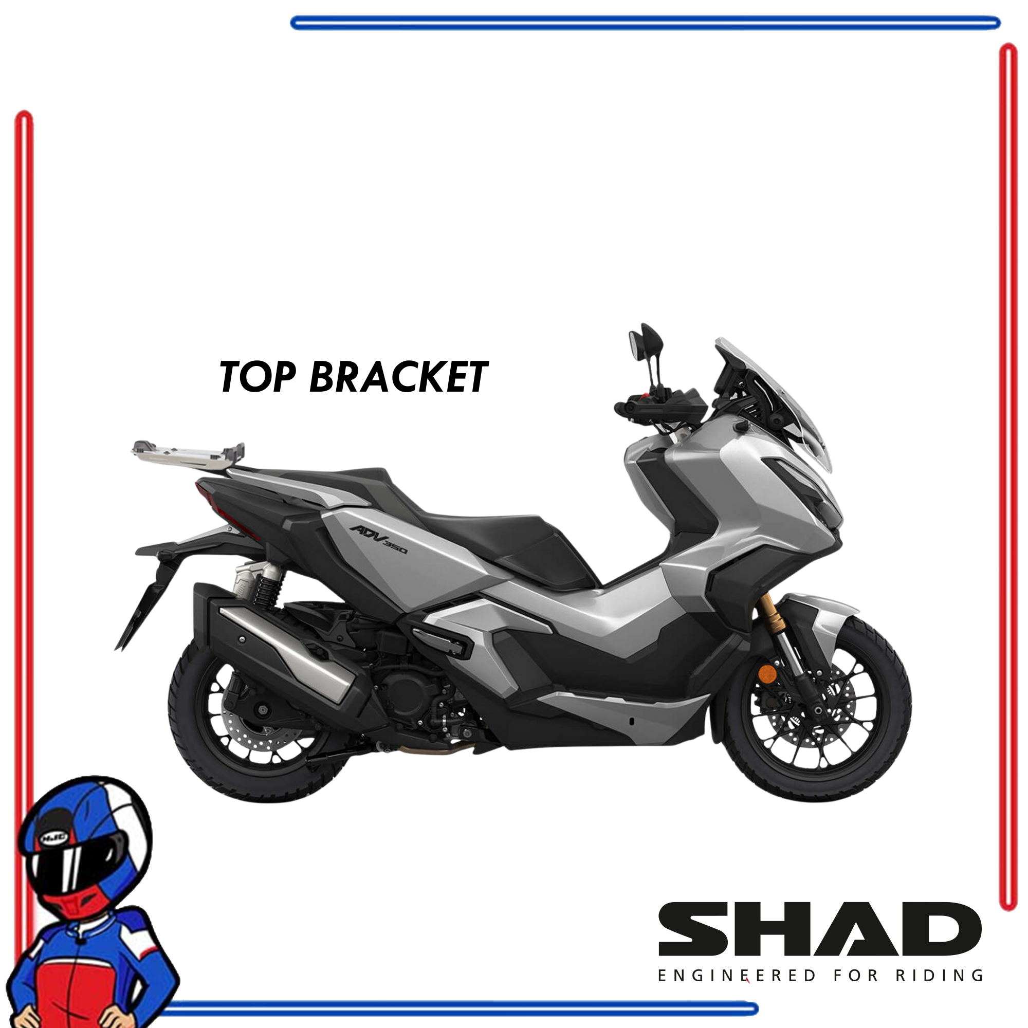 SHAD Motorcycle Bracket Honda ADV 350 2022-2025