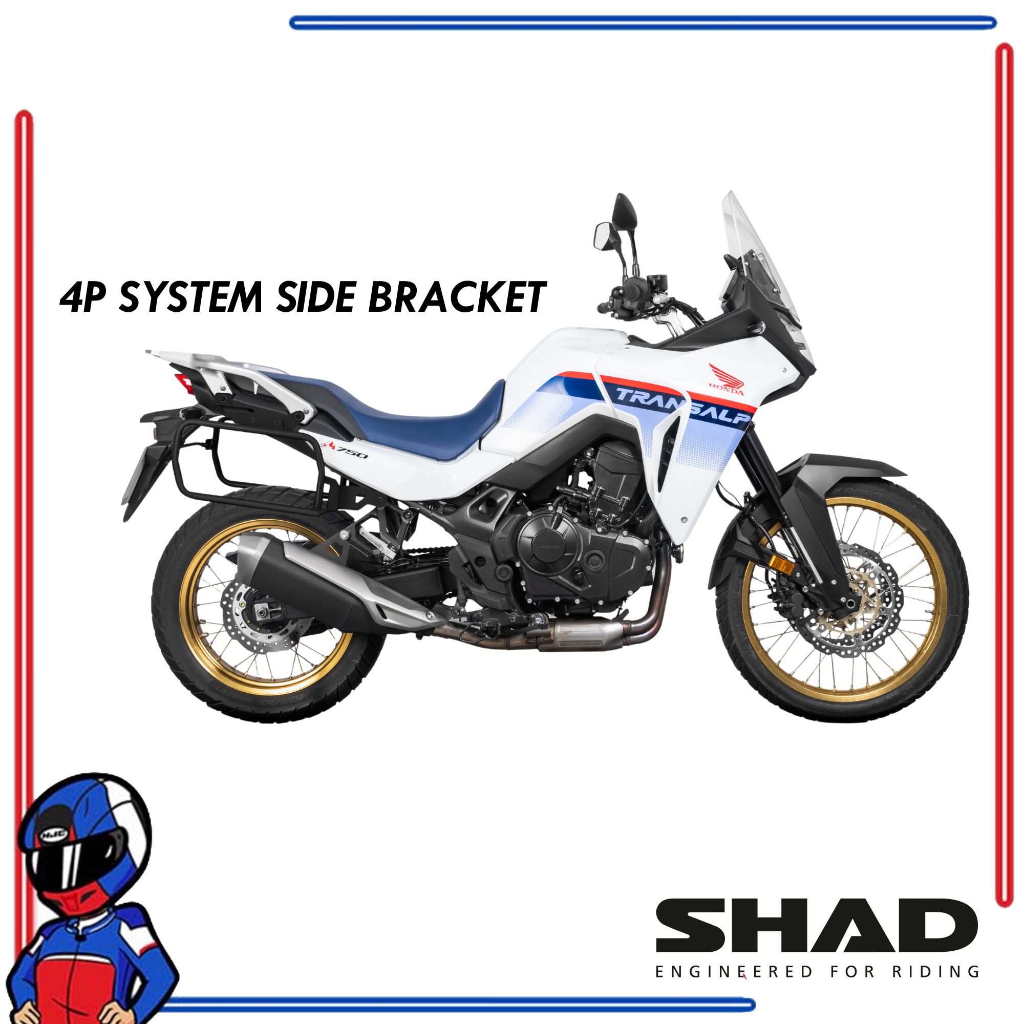 SHAD 4P System Side Bracket TRANSALP 750 2023-2025
