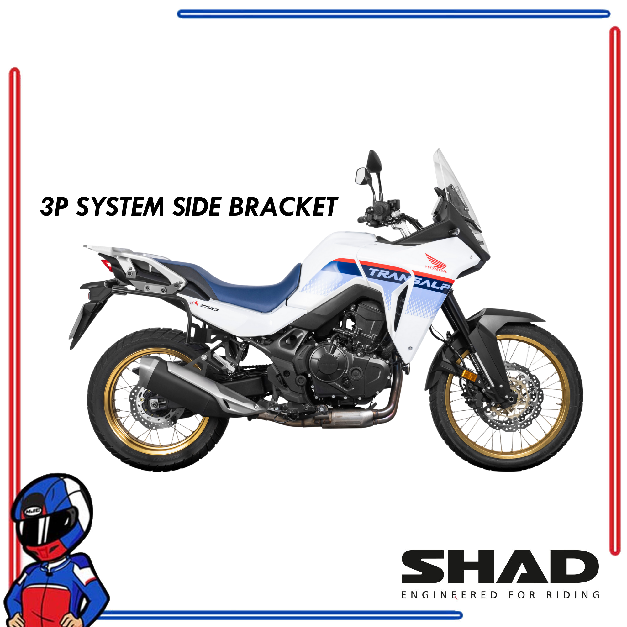 SHAD 3P System Side Bracket TRANSALP 750 2023-2025