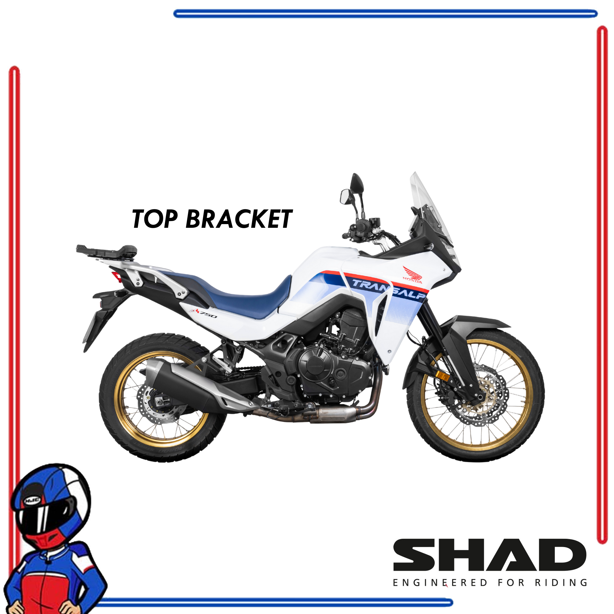 SHAD Motorcycle Bracket TRANSALP 750 2023-2025