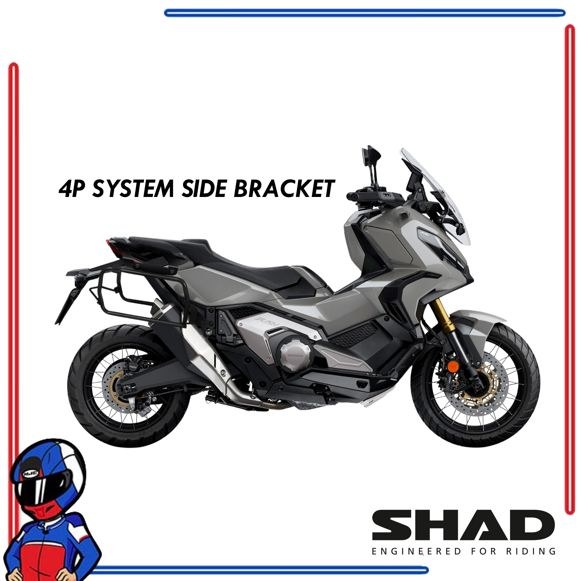 SHAD 4P System Side Bracket X-ADV 750 2021-2025