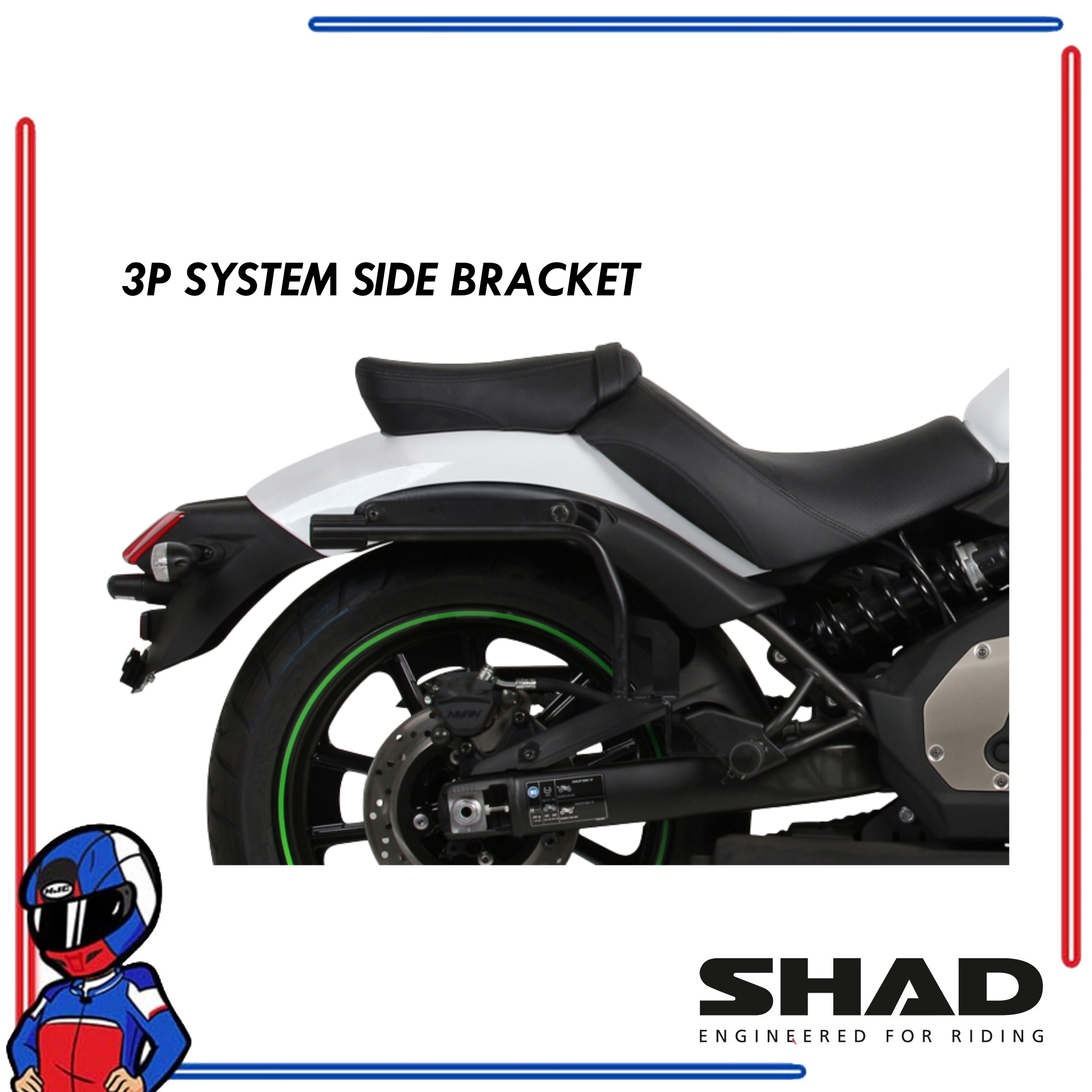 SHAD 3P System Side Bracket Vulcan S 2015-2025