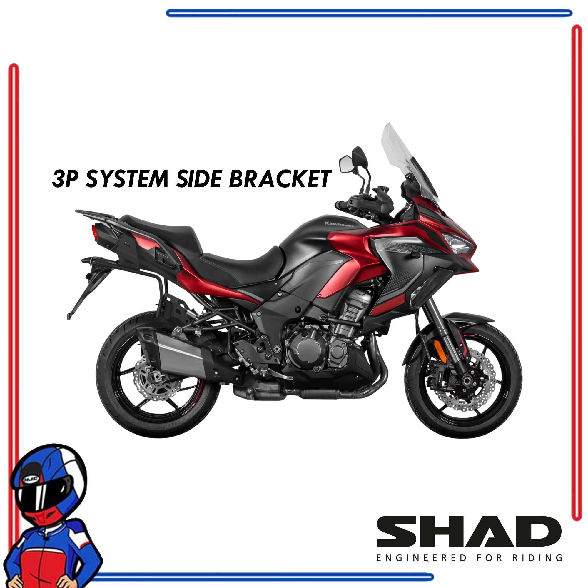SHAD 3P System Side Bracket Versys 1000 2019-2025