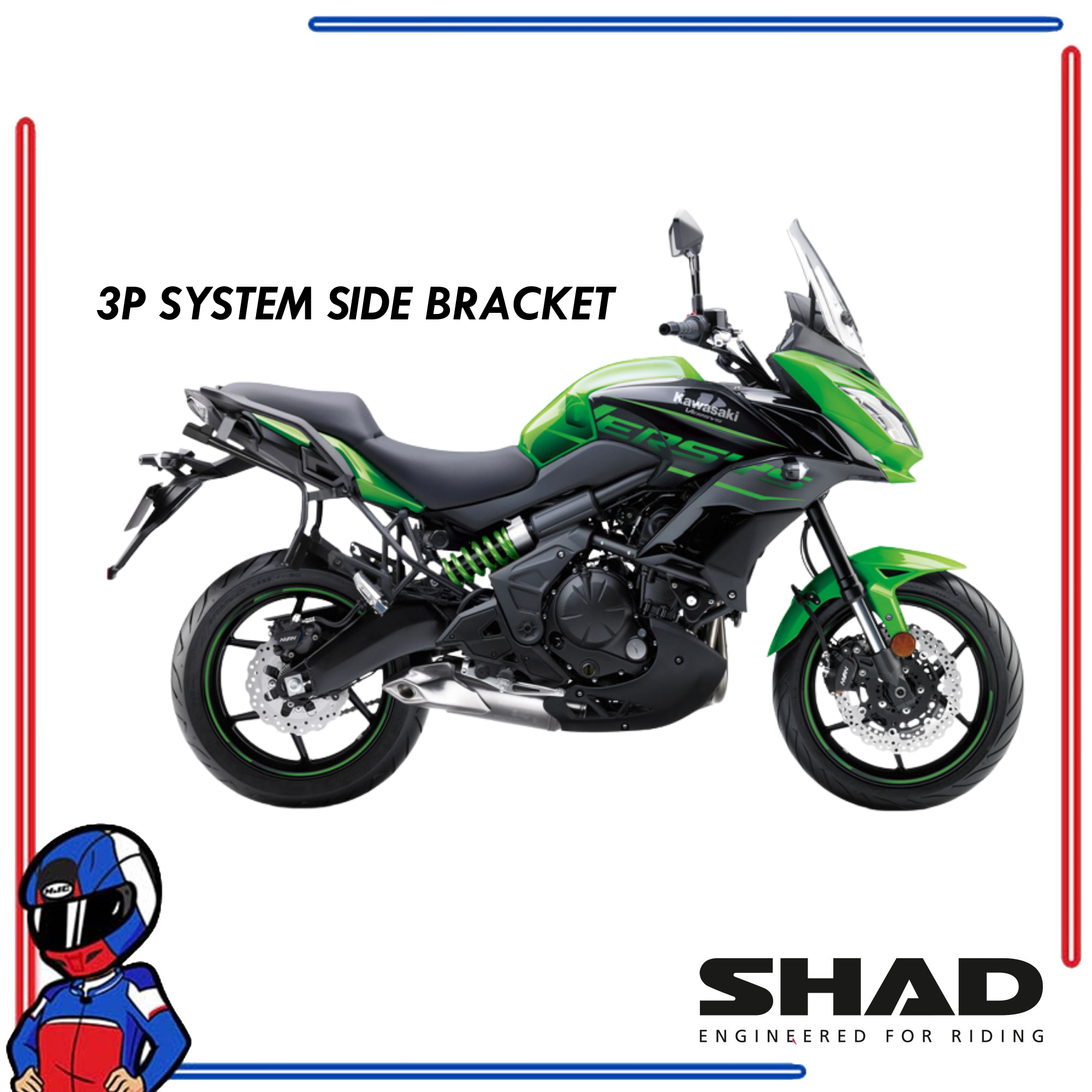 SHAD 3P System Side Bracket Versys 650 2015-2025
