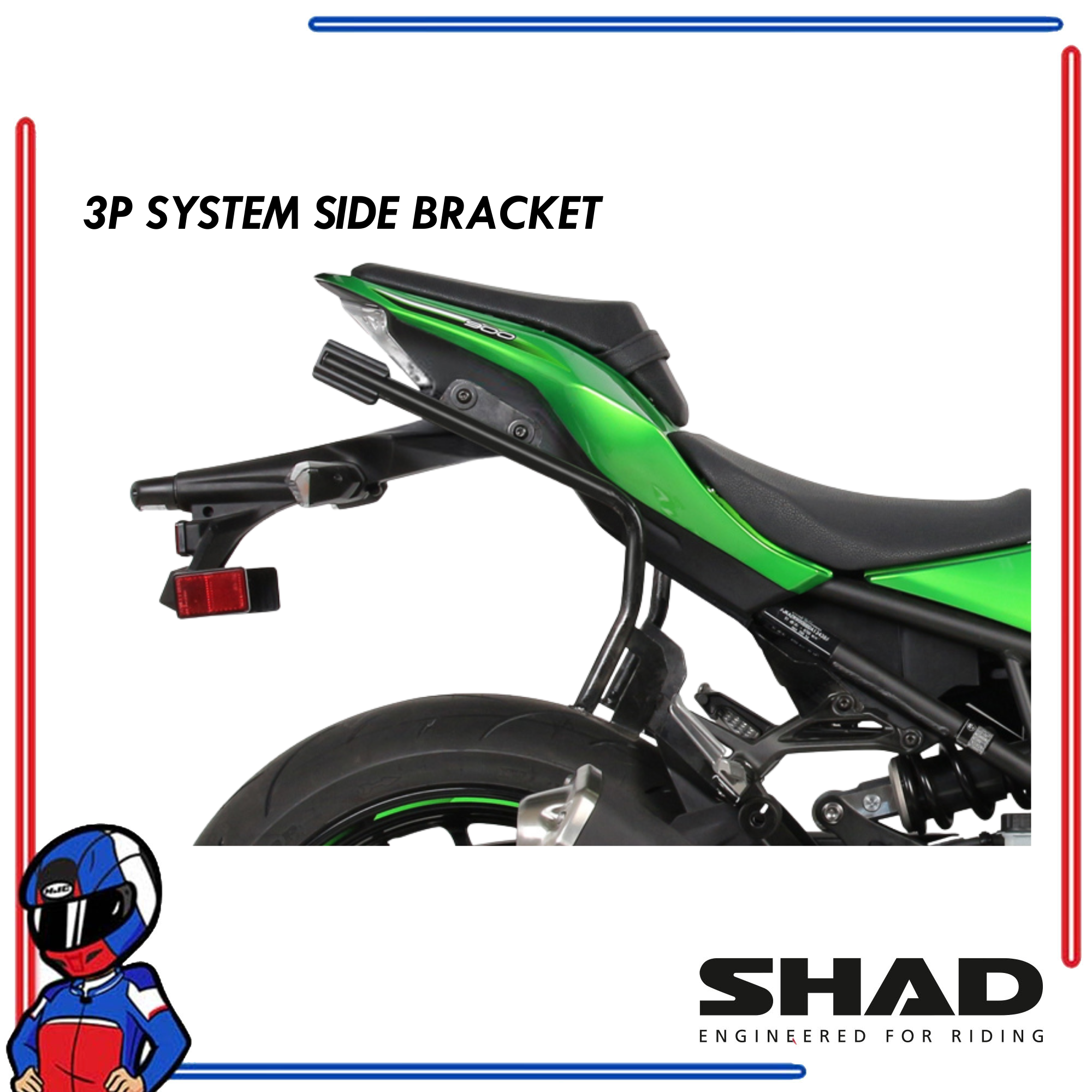 SHAD 3P System Side Bracket Z900 2017-2024