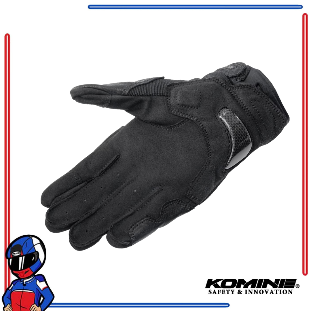 KOMINE Carbon Mesh Gloves Black