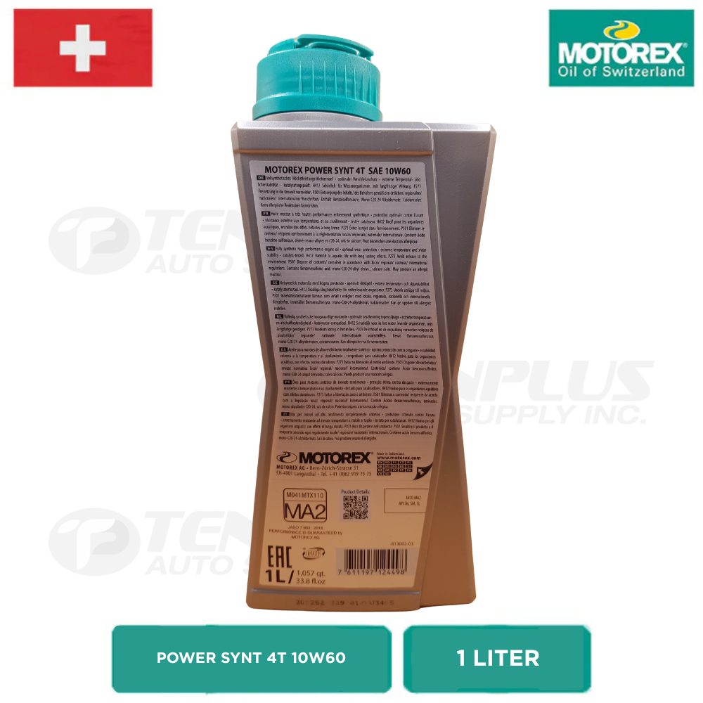 Motorex Power Synt 4T 10W60 1L