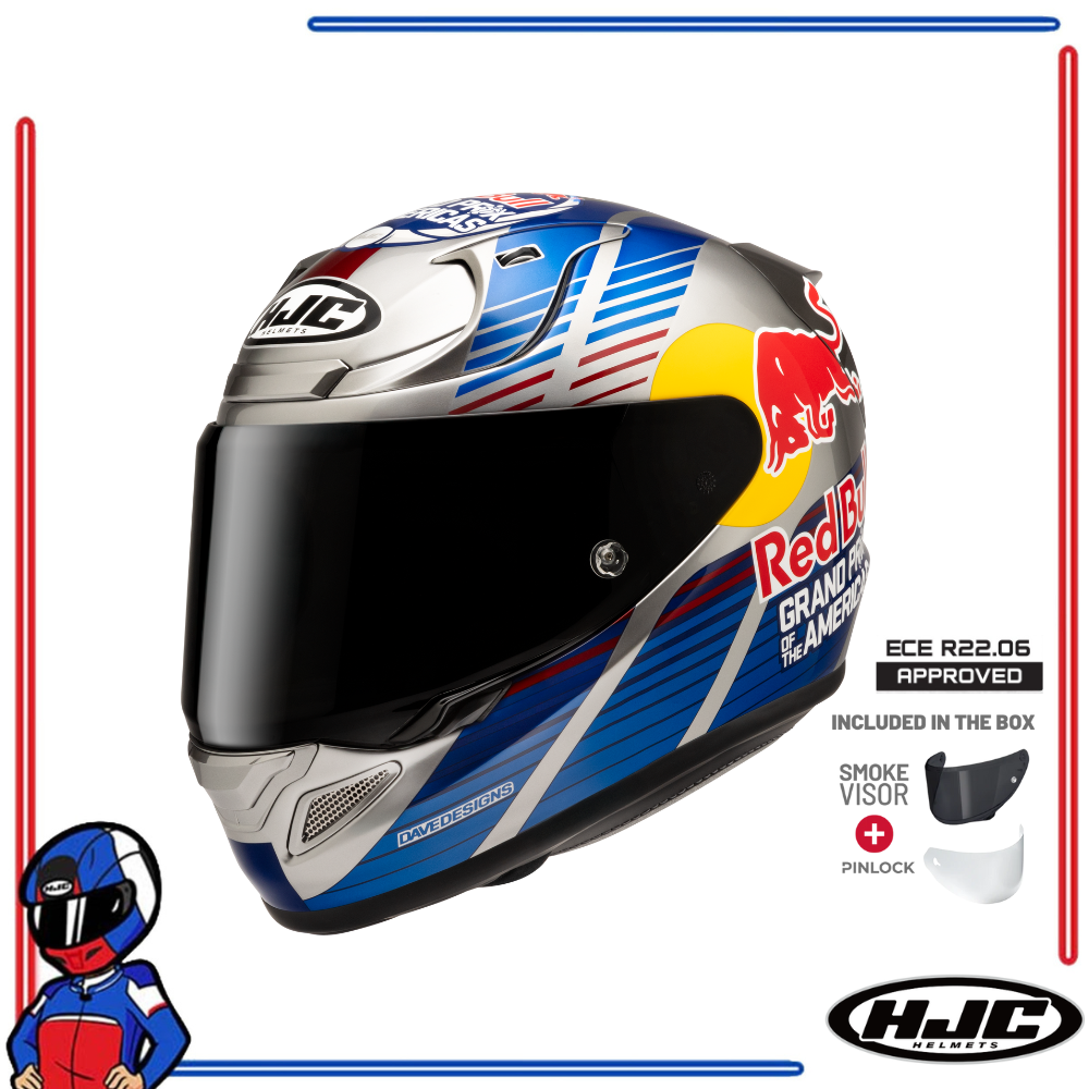 HJC Helmets RPHA 12 Red Bull Austin GP2 MC21