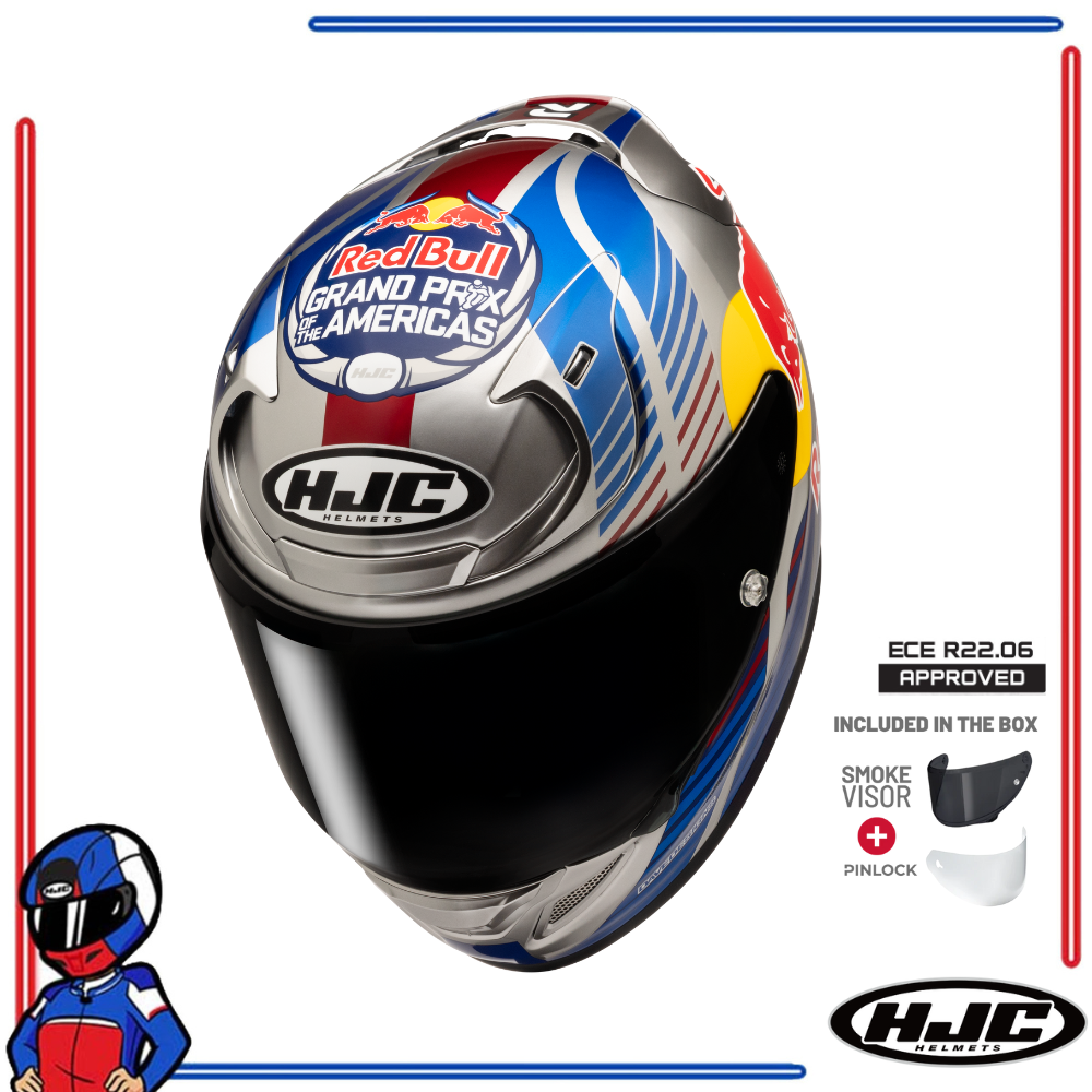 HJC Helmets RPHA 12 Red Bull Austin GP2 MC21
