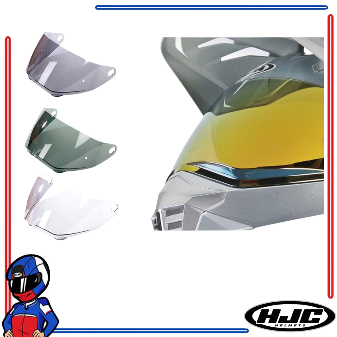 HJC Helmets Face Shield Lens for DS-X1 Clear; Dark Smoke; Smoke; Amber; Iridium Gold; Silver