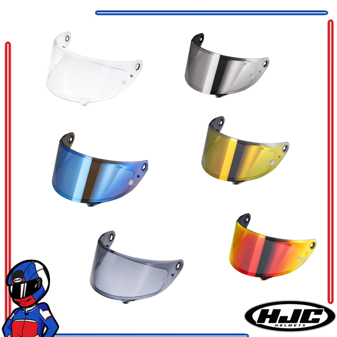 HJC Helmets Face Shield Lens for RPHA 1 Clear Smoke; Dark Smoke; Iridium Gold; Blue; Silver; Fire Red