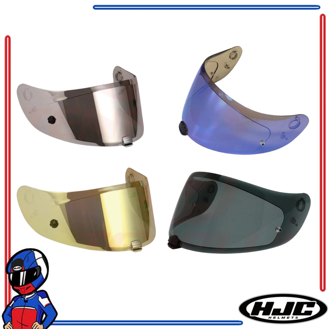 HJC Helmets Face Shield Lens for C70; IS-17 Clear; Dark Smoke; Smoke; Light Smoke; Iridium Gold; Blue; Silver