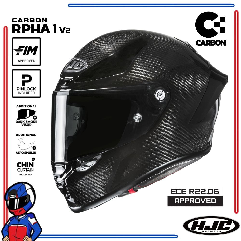 HJC Helmets RPHA 1 V2 Carbon Black