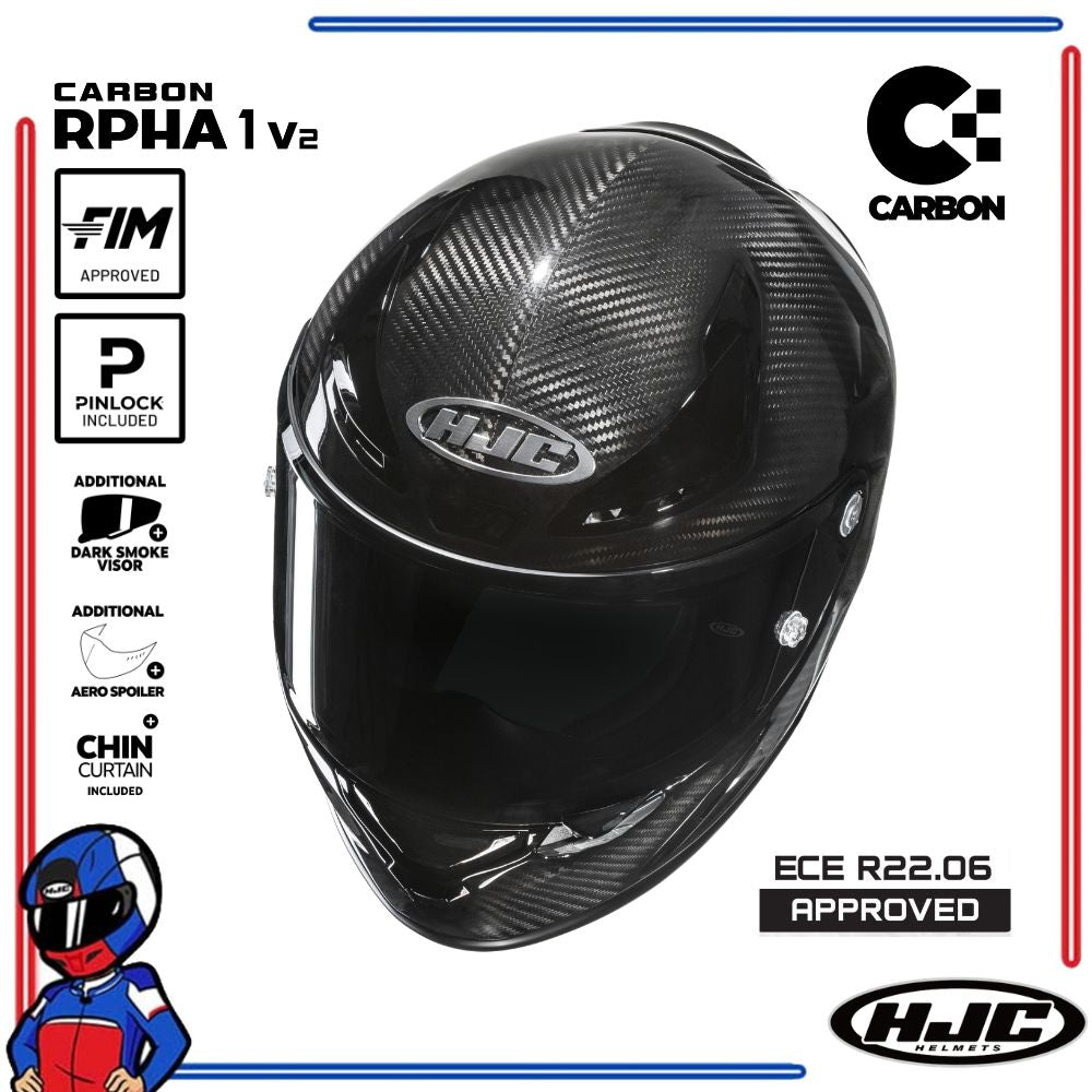 HJC Helmets RPHA 1 V2 Carbon Black
