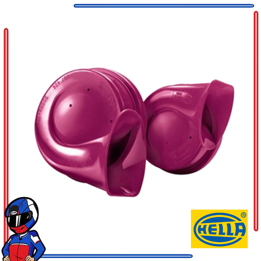 HELLA Ruby Twin Tone 12V Car Motorcycle Horn Set