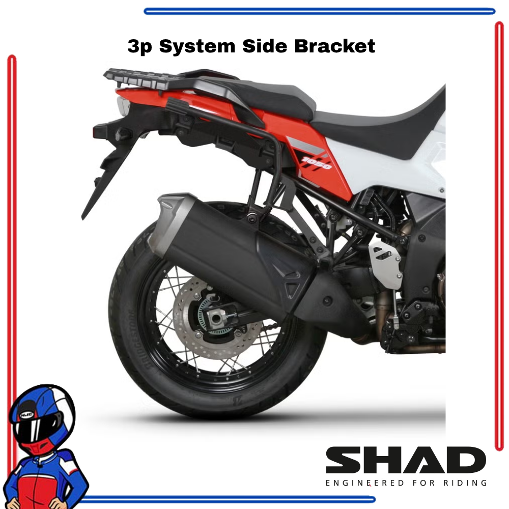 SHAD 3P System Side Bracket Suzuki SV650; SV650 X 2018-2026