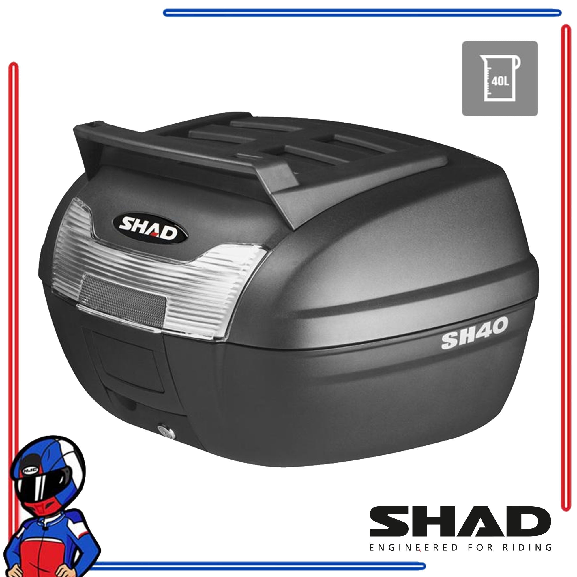 SHAD Motorcycle Box SH40 Cargo Black