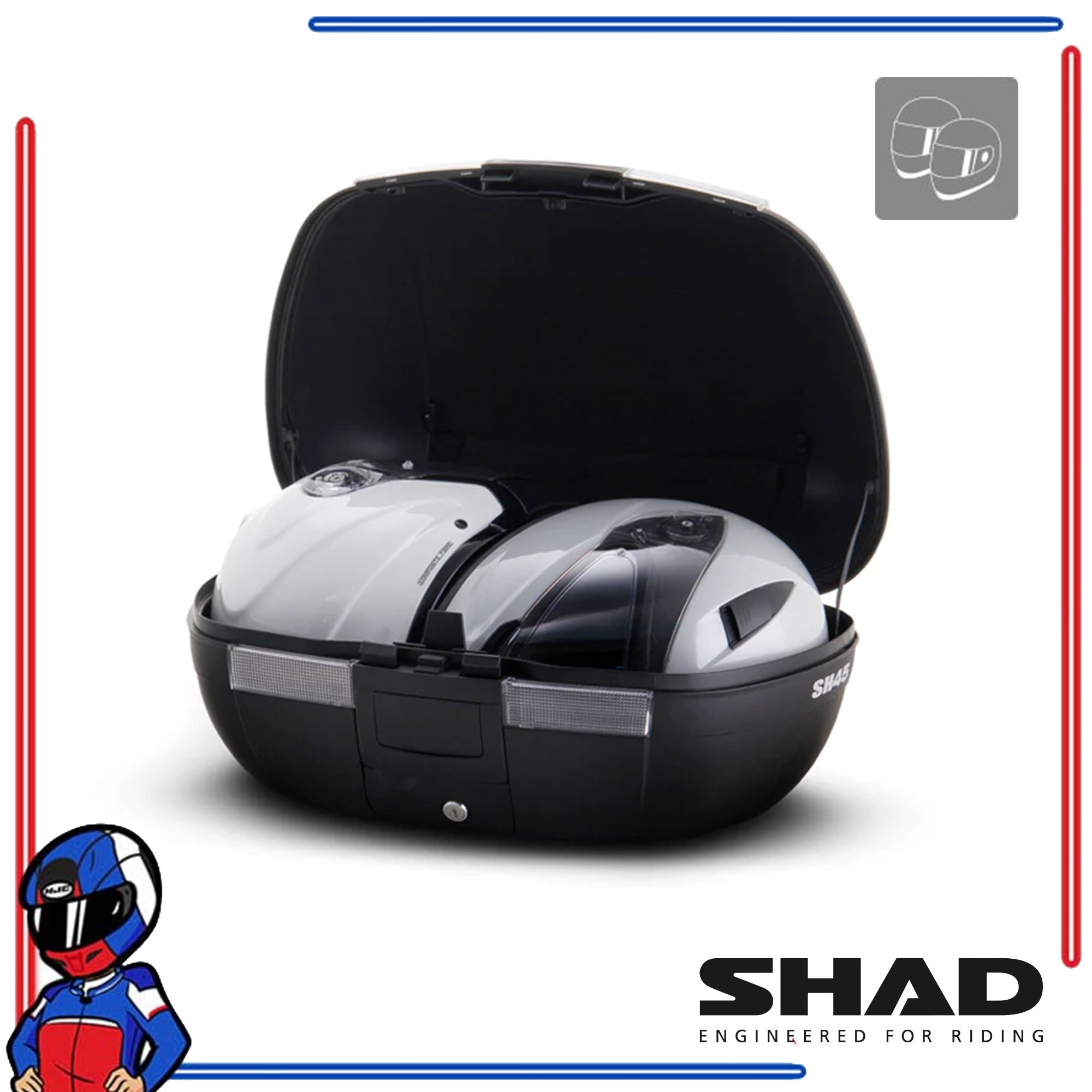 SHAD Motorcycle Box SH45 Black