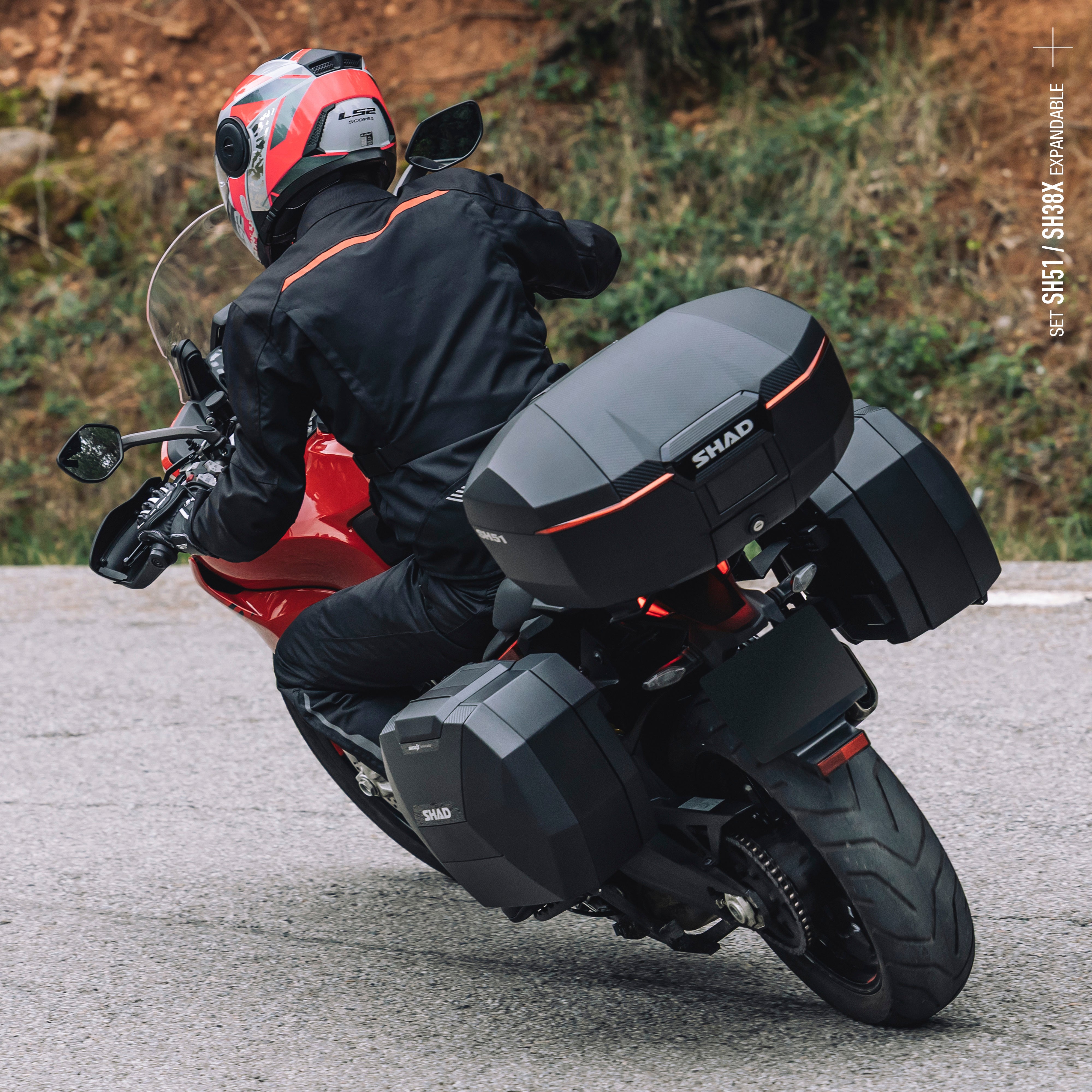 SHAD Motorcycle Box SH51 Carbon